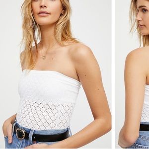 Free people honey textured tube top XS/S